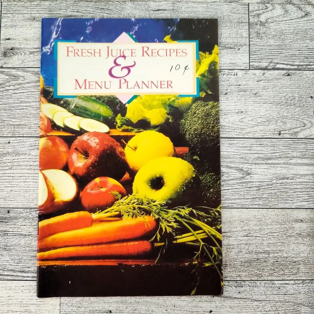Juiceman Fresh juice Recipes and menu Planner‎ Cookbook Booklet Vintage 1992